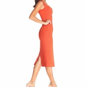 Dress The Population Elle  Dress - Size M - poppy color